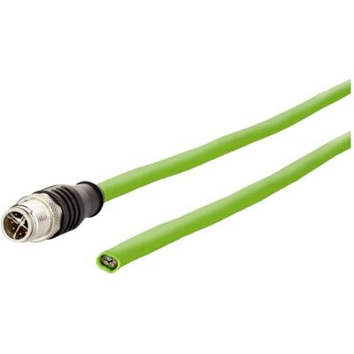 Metz Connect 142M2x10050 M12 Câble Réseau - Blindé CAT 6A, 5m, Vert Metz Connect 142M2x10050 M12 Câble Réseau - Blindé CAT 6A, 5m, Vert