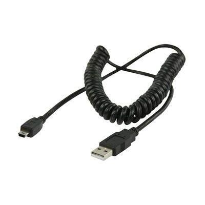 Valueline Câble Spirálový USB 2.0 A - Mini USB 5 broches / Câble / USB 2.0 / 2 m (2 m, USB 2.0), Câble USB Valueline Câble Spirálový USB 2.0 A - Mini USB 5 broches / Câble / USB 2.0 / 2 m (2 m, USB 2.0), Câble USB