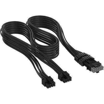 Corsair Stromkabel 2x 8-Pin auf PCIe 12V-2x6 65 cm (65 cm, 12V-2x6), Câble interne (PC) Corsair Stromkabel 2x 8-Pin auf PCIe 12V-2x6 65 cm (65 cm, 12V-2x6), Câble interne (PC)