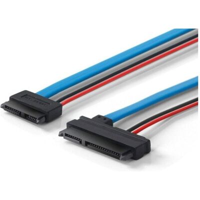 PowerGuard SATA 22-Pin (7+15) to Slimline SATA 13-Pin Adapter (30 cm, SATA), Câble interne (PC) PowerGuard SATA 22-Pin (7+15) to Slimline SATA 13-Pin Adapter (30 cm, SATA), Câble interne (PC)