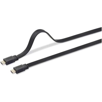 Câble HDMI Ethernet plat Professionnel SpeaKa - 10m - HDMI Câble HDMI Ethernet plat Professionnel SpeaKa - 10m - HDMI