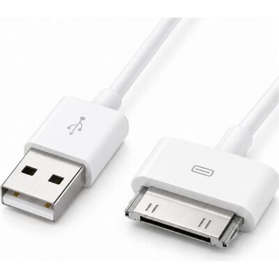 PowerGuard Câble de recharge USB-A vers Apple 30 broches « Data & Charge » (1 m), Câble USB PowerGuard Câble de recharge USB-A vers Apple 30 broches « Data & Charge » (1 m), Câble USB