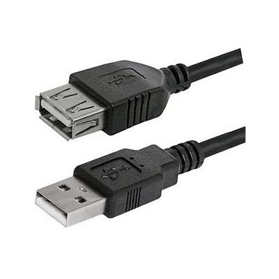 Logo Câble d'extension USB (2.0), USB A mâle - USB A femelle, 3m, noir (3 m, USB 2.0), Câble USB Logo Câble d'extension USB (2.0), USB A mâle - USB A femelle, 3m, noir (3 m, USB 2.0), Câble USB
