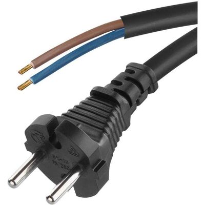 Emos Cordon flexo caoutchouc/néoprène 2×1mm2, 5m, noir (5 m), Câble d'alimentation, Noir Emos Cordon flexo caoutchouc/néoprène 2×1mm2, 5m, noir (5 m), Câble d'alimentation, Noir