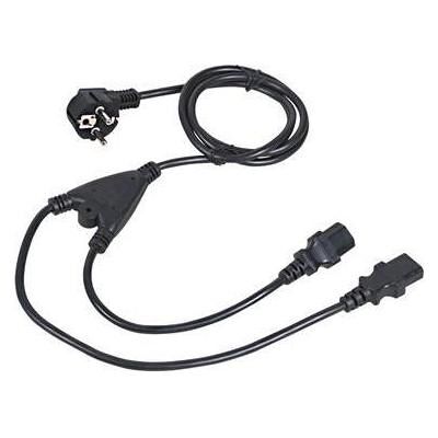 C-Tech Câble síťový 220/230V napájecí, rozdvojka Y, VDE (1.80 m), Câble d'alimentation, Noir C-Tech Câble síťový 220/230V napájecí, rozdvojka Y, VDE (1.80 m), Câble d'alimentation, Noir