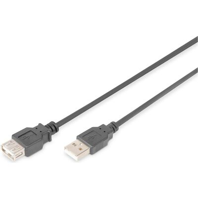 Digitus USB A – USB A (3 m, USB 2.0, 2.50 W), Câble USB Digitus USB A – USB A (3 m, USB 2.0, 2.50 W), Câble USB