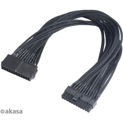 Akasa FLEXA P24 - 0,4 m - ATX (24 broches) - ATX (20+4 broches) - Mâle/Femelle - Noir (40 cm, 20+4 broches ATX, 24 broches ATX), Câble interne (PC) Akasa FLEXA P24 - 0,4 m - ATX (24 broches) - ATX (20+4 broches) - Mâle/Femelle - Noir (40 cm, 20+4 broches ATX, 24 broches ATX), Câble interne (PC)