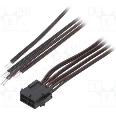 Espe Câble mâle PIN : 8, 0,4 m, 4 A. Isolation : PVC noir-rouge, type TLYp (0.40 m), Câble d'alimentation, Rouge, Noir Espe Câble mâle PIN : 8, 0,4 m, 4 A. Isolation : PVC noir-rouge, type TLYp (0.40 m), Câble d'alimentation, Rouge, Noir