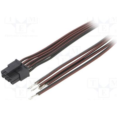 Espe Connecteur femelle : 8 broches, 0,4 m, 4 A. Isolation : PVC noir-rouge, type TLYp (0.40 m), Câble d'alimentation, Noir Espe Connecteur femelle : 8 broches, 0,4 m, 4 A. Isolation : PVC noir-rouge, type TLYp (0.40 m), Câble d'alimentation, Noir