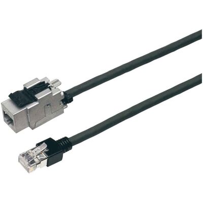 Câble réseau Cat6 gris Bachmann 940.040 avec verrouillage Câble réseau Cat6 gris Bachmann 940.040 avec verrouillage