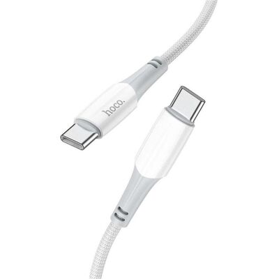 Hoco Cable cable Type C to Type C PD 3A 60W X70 1 m white (1 m, 60 W), Câble USB Hoco Cable cable Type C to Type C PD 3A 60W X70 1 m white (1 m, 60 W), Câble USB