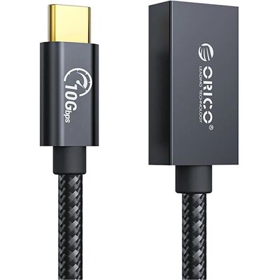 Orico Adaptateur USB CAF31 USB-C - USB-A 3.1 Gen 2 10 Gbps 30 cm OTG - noir (0.30 m, USB 3.2 Gen 2, 60 W), Câble USB Orico Adaptateur USB CAF31 USB-C - USB-A 3.1 Gen 2 10 Gbps 30 cm OTG - noir (0.30 m, USB 3.2 Gen 2, 60 W), Câble USB