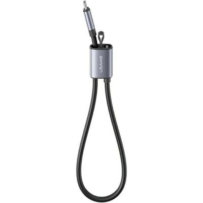 Usams Cable U97 60W USB-C to USB-C handstrap 30cm tarnish (0.30 m, USB 2.0, 60 W), Câble USB Usams Cable U97 60W USB-C to USB-C handstrap 30cm tarnish (0.30 m, USB 2.0, 60 W), Câble USB
