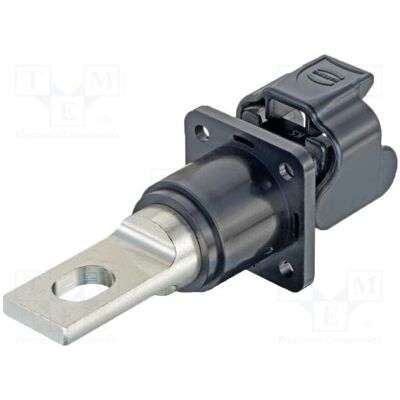 Harting Connecteur : prise d'alimentation CC mâle Inom : 200 A, 1,5 kV Broches : 1 vis, Câble + prise électronique, Noir Harting Connecteur : prise d'alimentation CC mâle Inom : 200 A, 1,5 kV Broches : 1 vis, Câble + prise électronique, Noir