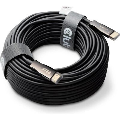 Club 3D Club3D HDMI-Kabel A -> A 2.1 aktiv opt. 8K60Hz UHD 50 Meter retail (50 m), Câble vidéo, Noir Club 3D Club3D HDMI-Kabel A -> A 2.1 aktiv opt. 8K60Hz UHD 50 Meter retail (50 m), Câble vidéo, Noir