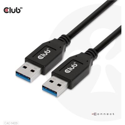 Club 3D Câble USB 3.1 A (mâle) => A (mâle) 0,5m *Club3D*. (0.50 m, USB 3.2 Gen 2, 15 W), Câble USB Club 3D Câble USB 3.1 A (mâle) => A (mâle) 0,5m *Club3D*. (0.50 m, USB 3.2 Gen 2, 15 W), Câble USB