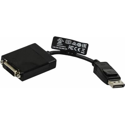 Dell DisplayPort vers DVI Single-Link (DisplayPort), Adaptateur vidéo, Noir Dell DisplayPort vers DVI Single-Link (DisplayPort), Adaptateur vidéo, Noir