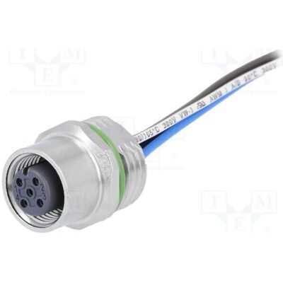 Harting Connecteur : prise M12, 4 broches femelles, câbles droits de 0,5 m, Câble + prise électronique Harting Connecteur : prise M12, 4 broches femelles, câbles droits de 0,5 m, Câble + prise électronique