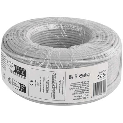 Emos Datenkabel UTP CAT 5E PVC Basic, 100m (UTP, CAT5e, 100 m), Câble réseau Emos Datenkabel UTP CAT 5E PVC Basic, 100m (UTP, CAT5e, 100 m), Câble réseau