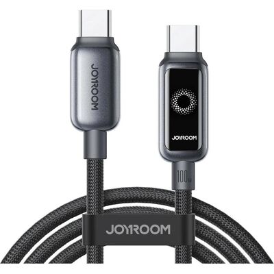 Joyroom USB-C to USB-C Fast Charging Data Cable 100W, 1.2m - Black (1.20 m, USB 2.0, 100 W), Câble USB Joyroom USB-C to USB-C Fast Charging Data Cable 100W, 1.2m - Black (1.20 m, USB 2.0, 100 W), Câble USB