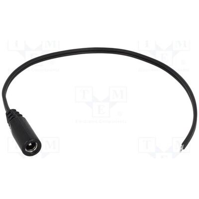 BQ Cable Câble 2 x 0,5 mm², prise DC 5,5/2,1 droite, noire, 3 m (3 m), Câble d'alimentation, Noir BQ Cable Câble 2 x 0,5 mm², prise DC 5,5/2,1 droite, noire, 3 m (3 m), Câble d'alimentation, Noir