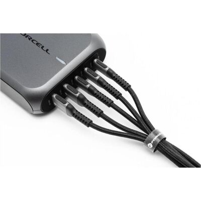 Forcell Cable F-ENERGY C256 cable USB A to Type C QC3.0 3A 66W Cafule 2 m black (2 m, 66 W), Câble USB Forcell Cable F-ENERGY C256 cable USB A to Type C QC3.0 3A 66W Cafule 2 m black (2 m, 66 W), Câble USB