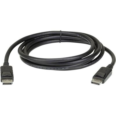 Aten Câble Displayport 1.2 de 4,6M (4.60 m), Câble vidéo, Noir Aten Câble Displayport 1.2 de 4,6M (4.60 m), Câble vidéo, Noir