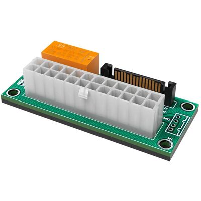 Akasa Adaptateur double/multi-alimentation pour la synchronisation des blocs d'alimentation (20+4 broches ATX, SATA), Câble interne (PC) Akasa Adaptateur double/multi-alimentation pour la synchronisation des blocs d'alimentation (20+4 broches ATX, SATA), Câble interne (PC)