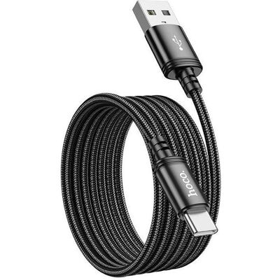 Hoco Cable Cable USB A to USB C 3A 2 m X89 black (2 m), Câble USB Hoco Cable Cable USB A to USB C 3A 2 m X89 black (2 m), Câble USB
