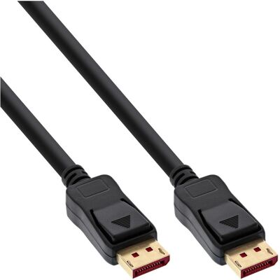 InLine 50x Bulk-Pack Câble DisplayPort 1.4, noir, contacts dorés, 1,5m (1.50 m), Câble vidéo, Noir InLine 50x Bulk-Pack Câble DisplayPort 1.4, noir, contacts dorés, 1,5m (1.50 m), Câble vidéo, Noir