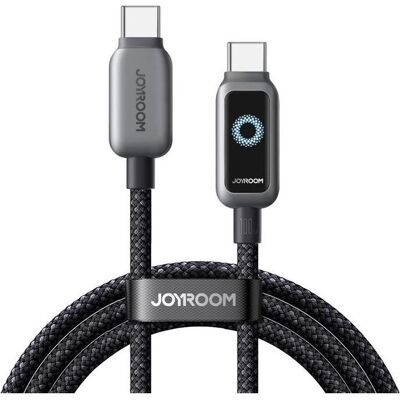 Joyroom USB-C to USB-C Fast Charging Data Cable 100W, 1.2m - Black (1.20 m, USB 2.0, 100 W), Câble USB Joyroom USB-C to USB-C Fast Charging Data Cable 100W, 1.2m - Black (1.20 m, USB 2.0, 100 W), Câble USB