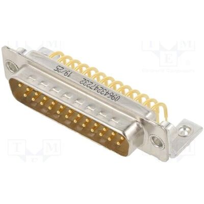 Harting Connecteur : D-Sub, 25 broches, fiche mâle pour câble coudé à souder, Câble + prise électronique, Multicolore Harting Connecteur : D-Sub, 25 broches, fiche mâle pour câble coudé à souder, Câble + prise électronique, Multicolore