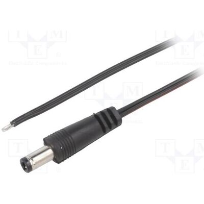 BQ Cable Câble 2 x 0,35 mm², fiche DC 5,5/2,5 droite, noir, 1,5 m (1.50 m), Câble d'alimentation, Noir BQ Cable Câble 2 x 0,35 mm², fiche DC 5,5/2,5 droite, noir, 1,5 m (1.50 m), Câble d'alimentation, Noir
