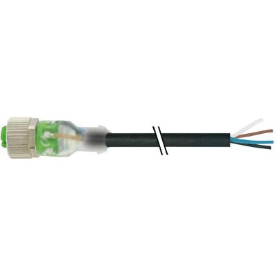 Murr Elektronik Connecteur femelle M12 avec extrémité de câble sans LED PUR-OB 4x0.34 UL, CSA + remorquage. 5 m, Câble + prise électronique, Noir Murr Elektronik Connecteur femelle M12 avec extrémité de câble sans LED PUR-OB 4x0.34 UL, CSA + remorquage. 5 m, Câble + prise électronique, Noir