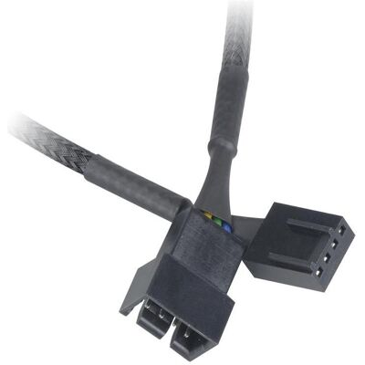 Akasa Câble d'extension pour ventilateur, pack de 4, Ventilateur PC : accessoires, Noir Akasa Câble d'extension pour ventilateur, pack de 4, Ventilateur PC : accessoires, Noir