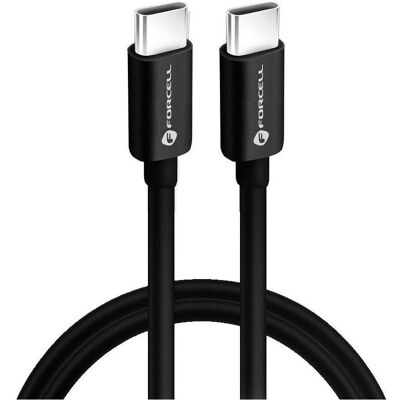Forcell Cable F-ENERGY C338 cable Type C to Type C PD QC4.0 3A 60W 3 m black (3 m, 60 W), Câble USB Forcell Cable F-ENERGY C338 cable Type C to Type C PD QC4.0 3A 60W 3 m black (3 m, 60 W), Câble USB