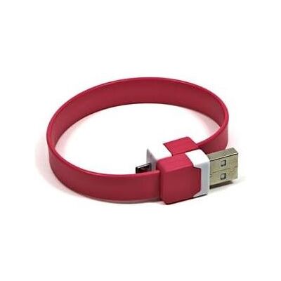 Logo Câble USB A - microUSB 0,25 m rose (0.25 m, USB 2.0), Câble USB Logo Câble USB A - microUSB 0,25 m rose (0.25 m, USB 2.0), Câble USB