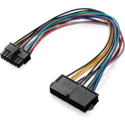 PowerGuard Adaptateur de câble d'alimentation ATX 24 broches vers 14 broches pour cartes mères Lenovo, Câble interne (PC) PowerGuard Adaptateur de câble d'alimentation ATX 24 broches vers 14 broches pour cartes mères Lenovo, Câble interne (PC)