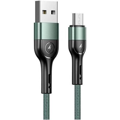 Câble Micro USB USAMS U55 - Vert - Câble de données Câble Micro USB USAMS U55 - Vert - Câble de données