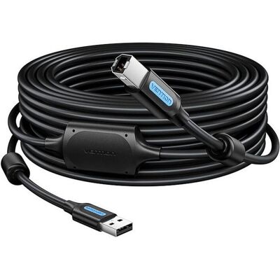 Câble USB 2.0 A à USB-B Vention - 10m Noir - Câble d'Imprimante Câble USB 2.0 A à USB-B Vention - 10m Noir - Câble d'Imprimante