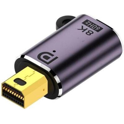PowerGuard Mini DisplayPort Short Extension 8K 60Hz MiniDP Connector, Adaptateur vidéo, Gris PowerGuard Mini DisplayPort Short Extension 8K 60Hz MiniDP Connector, Adaptateur vidéo, Gris