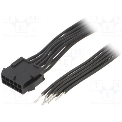 Espe Câble mâle PIN : 10, 0,2 m, 4 A. Isolation : PVC noir-rouge, type TLYp (0.20 m), Câble d'alimentation, Rouge, Noir Espe Câble mâle PIN : 10, 0,2 m, 4 A. Isolation : PVC noir-rouge, type TLYp (0.20 m), Câble d'alimentation, Rouge, Noir