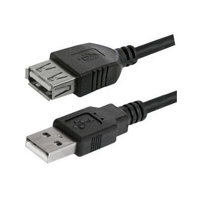 Logo USB-Verlängerungskabel (2.0), USB A-Stecker - USB A-Buchse, 3m, schwarz, Preis für 1 Stk (3 m, USB 2.0), Câble USB Logo USB-Verlängerungskabel (2.0), USB A-Stecker - USB A-Buchse, 3m, schwarz, Preis für 1 Stk (3 m, USB 2.0), Câble USB