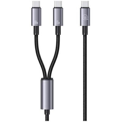 Usams 2 en 1 USB - C (1.20 m, USB 2.0, 60 W), Câble USB Usams 2 en 1 USB - C (1.20 m, USB 2.0, 60 W), Câble USB
