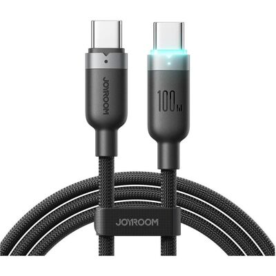 Joyroom Joyroom S-A63 StarWay Series fast charging cable USB-C to USB-C, 1.2m – Black (1.20 m, 100 W), Câble USB Joyroom Joyroom S-A63 StarWay Series fast charging cable USB-C to USB-C, 1.2m – Black (1.20 m, 100 W), Câble USB