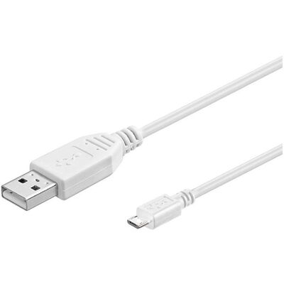 KRUP Premiumcord Câble Micro USB 0,5 m Blanc - Câble KRUP Premiumcord Câble Micro USB 0,5 m Blanc - Câble