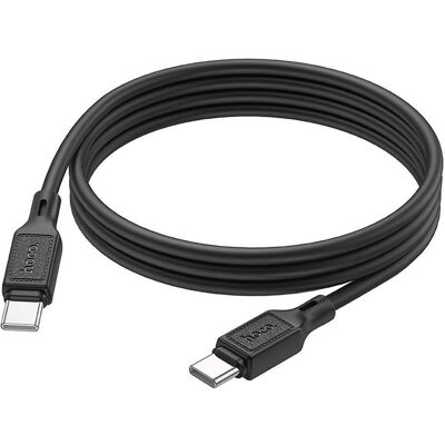 Hoco Cable cable Type C to Type C 3A 60W X90 1 m black (1 m, 60 W), Câble USB Hoco Cable cable Type C to Type C 3A 60W X90 1 m black (1 m, 60 W), Câble USB