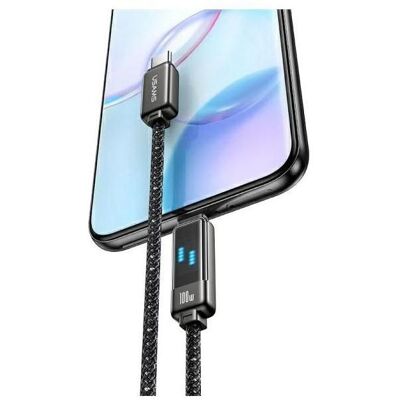 Usams Câble USB-C na USB-C 100W 1,2m Zinc Alloy Fast Charging Data Cable Meteor Series SJ744USB01 (1.20 m, 100 W), Câble USB Usams Câble USB-C na USB-C 100W 1,2m Zinc Alloy Fast Charging Data Cable Meteor Series SJ744USB01 (1.20 m, 100 W), Câble USB