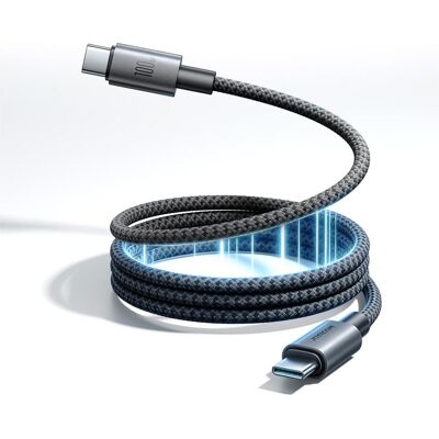 Joyroom Câble magnétique auto-enroulant MagEase 100 W, USB-C vers USB-C, 1,2 m (1.20 m, 100 W), Câble USB Joyroom Câble magnétique auto-enroulant MagEase 100 W, USB-C vers USB-C, 1,2 m (1.20 m, 100 W), Câble USB
