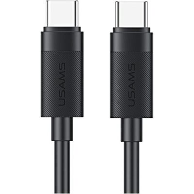 Usams Cable U94 60W USB-C to USB-C 1m black (1 m, USB 2.0, 60 W), Câble USB Usams Cable U94 60W USB-C to USB-C 1m black (1 m, USB 2.0, 60 W), Câble USB